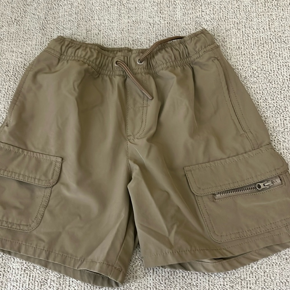 Khaki cargo shorts